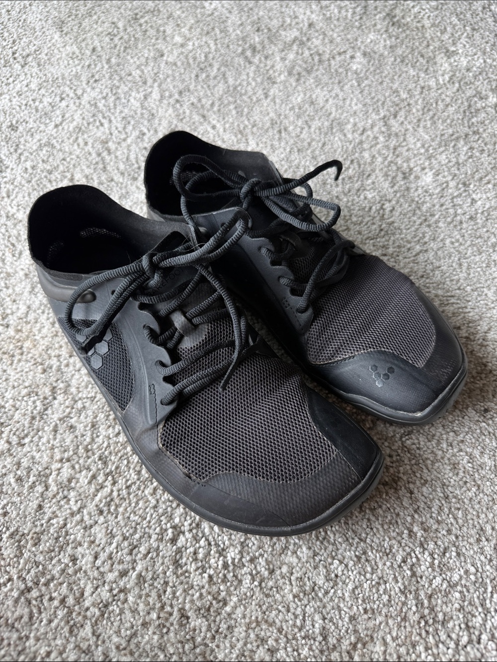 Vivo Barefoot Black Women's Athletic Minimalist Lace-Up Shoes